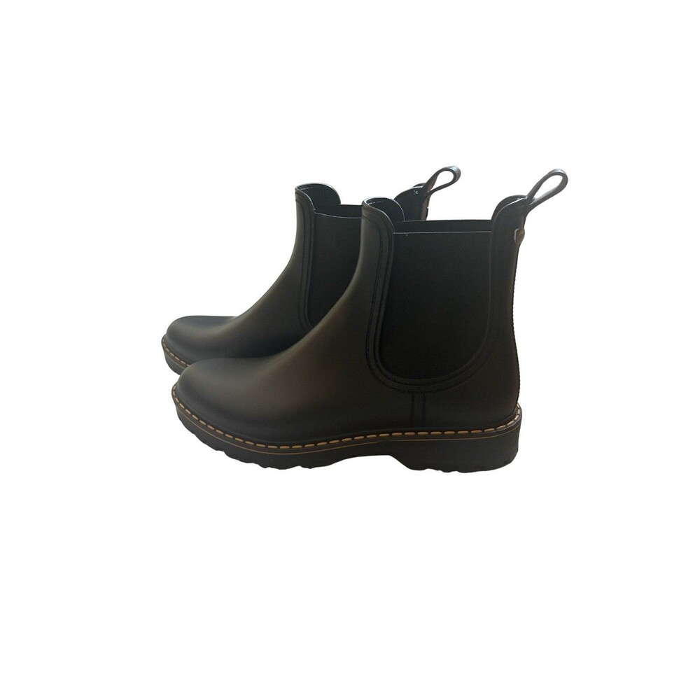Igor Chelsea Rain Boots Women, Size 40 (US 9-9.5), Black, Made in Spain, EUC - Picture 4 of 5